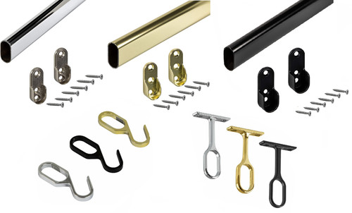 Clothes rail oval wardrobe - clothes,