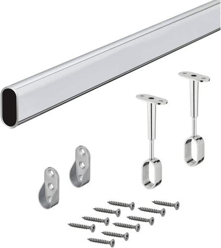 Clothes rail oval cabinet pipe - rail,